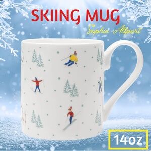 Sophie Allport Skiing Mug, 14 oz